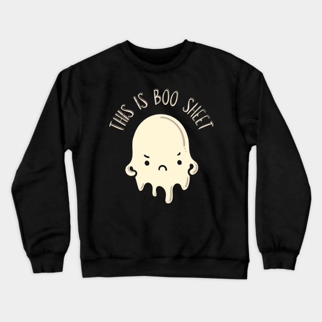 This Is Boo Sheet Ghost Halloween Costume Crewneck Sweatshirt by StarTshirts
